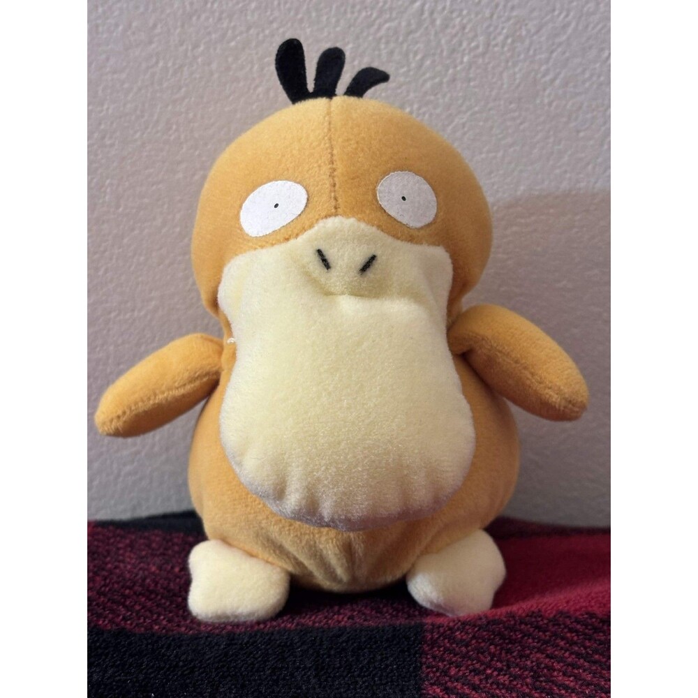 1999 Vintage Hasbro Bean Bag Psyduck Pokemon Plush 5.5" Nintendo